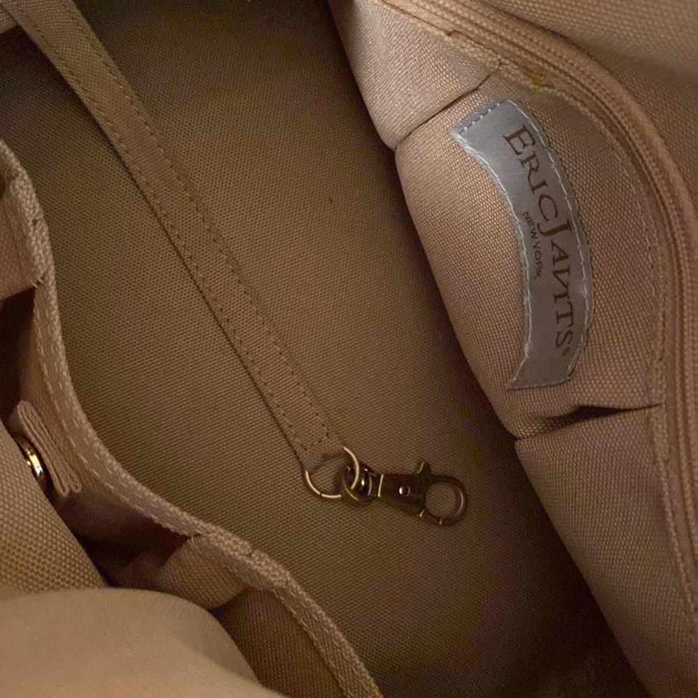 ERIC JAVITS leather and straw summer bag - Picture 5 of 7